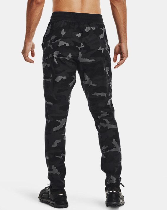 Men's UA Unstoppable Woven Cargo Print Pants, Black, pdpMainDesktop image number 1